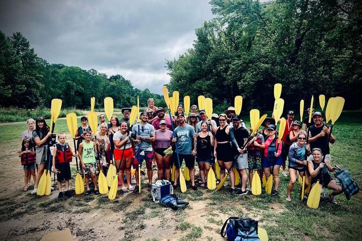 a group of people posing for the camera